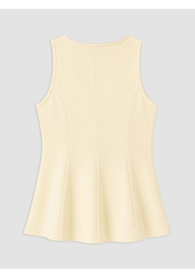 Lcwaıkıkı Petite Sarı Bisiklet Yaka Peplum Bluz