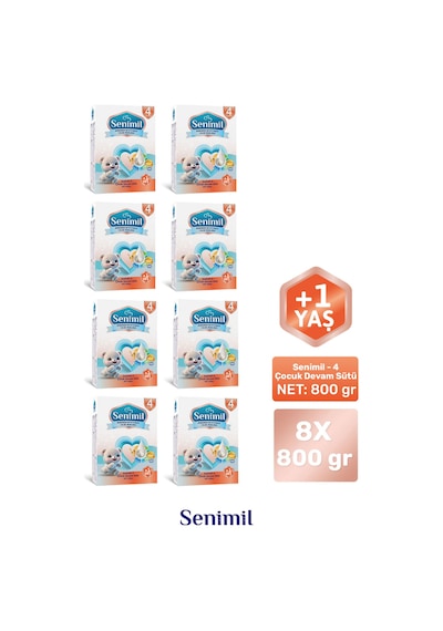 Senımıl 4 Çocuk Devam Sütü 800 G 8 Adet