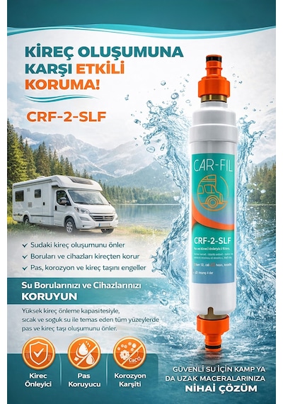 Karavan Tipi Su Arıtma Filtresi Kireç  -crf-2-slf