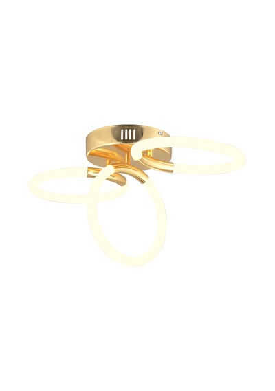 Honos 3'Lü Gold 40 Watt Ledli Modern Koridor, Yatak Odası Salon Plafonyer Led Avize