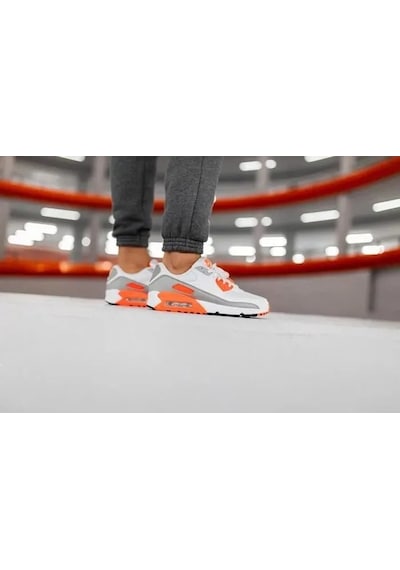 Nike Air Max 90 "hyper Orange" Günlük Spor Ayakkabı Beyaz