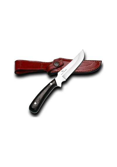 Bora 307 W Hawk Wenge Saplı Kamp Bıçak Kahverengi - Gümüş