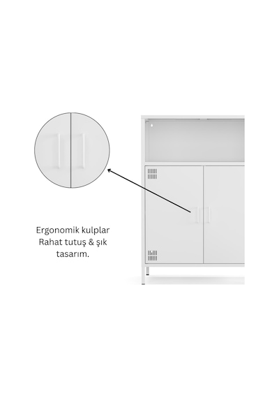 Pera Metal Dolap 2 Kapılı, Açık Raflı 80,50 X 40 X 109,50 Cm - 9 Renk Seçeneği Bulunmaktadır Ral 9016 Beyaz Pera Metal Dolap 2 Kapılı, Açık Raflı 80,50 X 40 X 109,50 Cm - 9 Renk Seçeneği Bulunmaktadır Ral 9016 Beyaz
