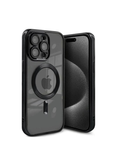 İphone 15 Pro Kılıf Kross Magneticsafe Kapak - Siyah Renk