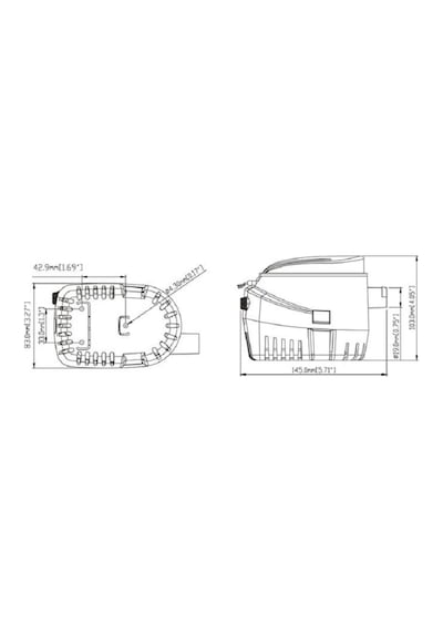 Otomatik Sintine Pompası. 1100gph. 12v. Tekne Sintine Pompası