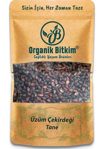 Organik Bitkim Tane Üzüm Çekirdeği 1 KG