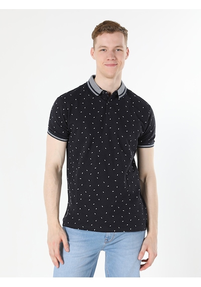Colin'S Regular Fit Baskılı Lacivertvert Erkek Polo Yaka Tişört Cl1054351_Q1.V1_Nav Lacivert