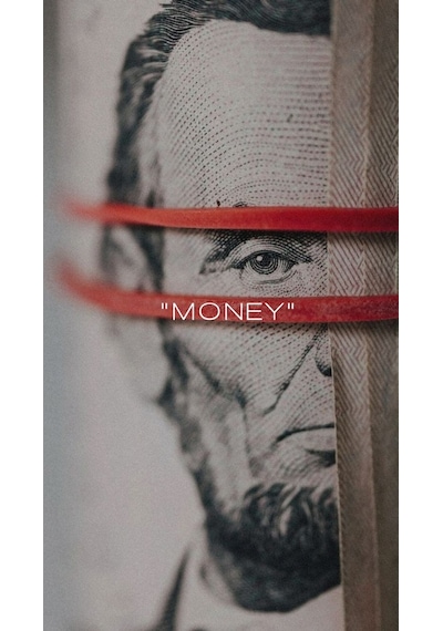 Abraham Lincoln Money Ev Duvar Salon Güzellik Salonu Ofis Dükkan Dekarasyon Kanvas Tablo