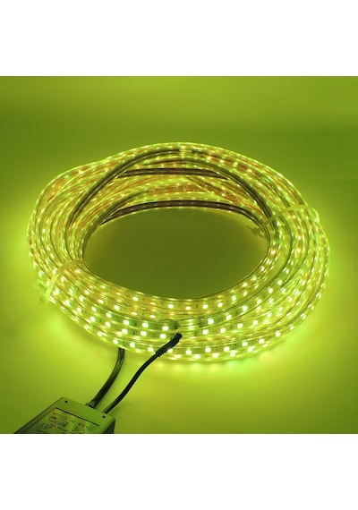 Sunlight 3 Çip Dış Mekan Şerit Led Işık Hortum 220V Fişli 6 Renk