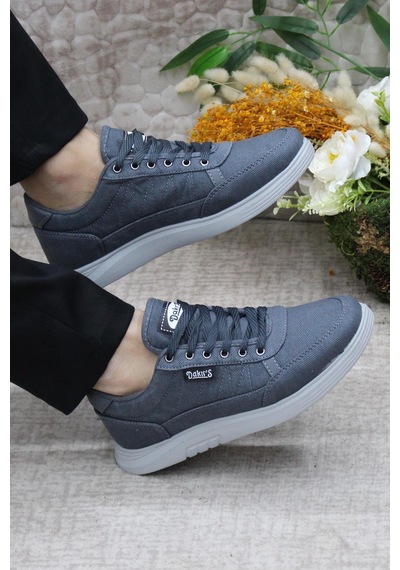 Fort Dks 2038 Füme Hafif Rahat Keten Sneaker Erkek Ayakkabı 001