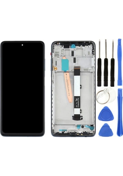 Xiaomi Poco X3 Nfc Uyumlu Çıtalı Lcd Ekran Dokunmatik + Tamir Seti