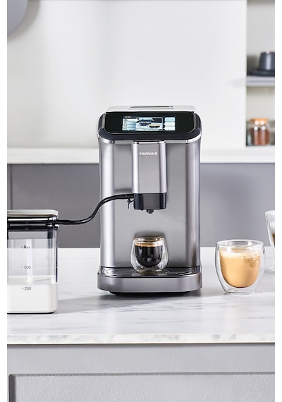 Homend Coffeebreak 5008H Kahve Öğütücülü,Süt Köpürtücülü,Dokunmatik Ekranlı Full Otomatik Espresso Makinesi