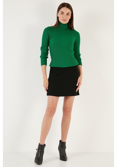 Lela Fitilli Regular Fit Balıkçı Yaka Soft Akrilik Bayan Kazak 4614102 Benetton