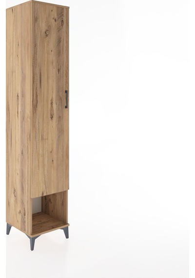 Hyperion Dolap 5 Raflı Tek Kapaklı 44x44x221 Çam-çam Çam