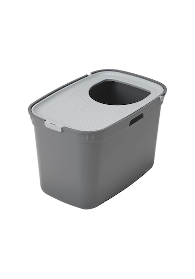 Top Cat Kapalı Kedi Tuvaleti - Gri/açık Gri 59 Cm