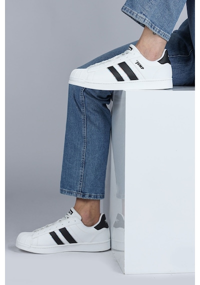 Jump 29055 Beyaz - Siyah Erkek Sneaker Günlük Spor Ayakkabı