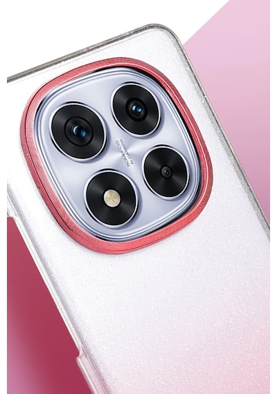 Newface - 399 - Xiaomi Redmi Note 14 Pro Plus Glossy Kapak - Kmrsfres - - Pembe