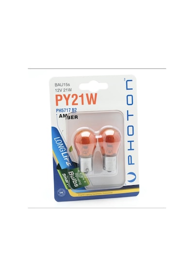 Photon Sinyal Ampülü Py21w Turuncu Amber 93 Ampül Şaş Tırnak İkili Paket