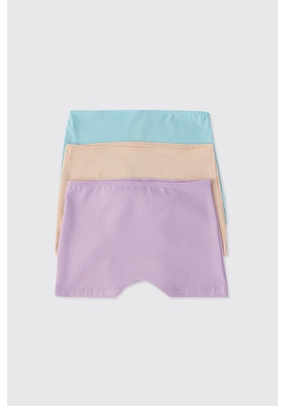 Panço Kız Çocuk 3'lü Boxer Seti Renkli