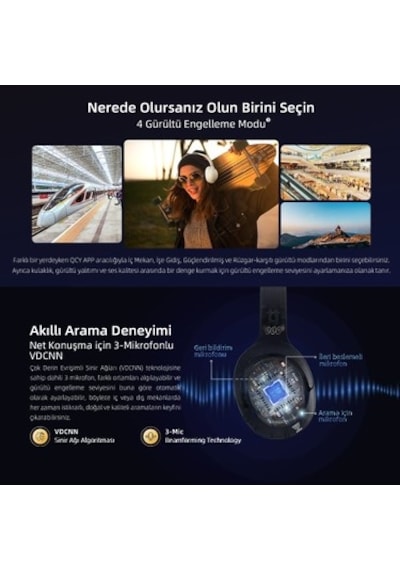 Kafaüstü Bluetooth Kulaklık, Hi-res Ses Ve Çift Cihaz Desteği İle