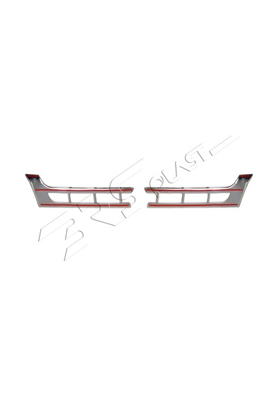 Volkswagen Transporter T5 Uyumlu 2010-2014 Krom Ön Panjur 2 Parça Paslanmaz Çelik