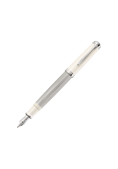 Pelikan Souveran M405 Dolma Kalem Silver-White M Uç 815475