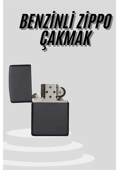 Mey İthalat Çakmak Parlak Siyah Doldurulabilir Hedyelik Eşya