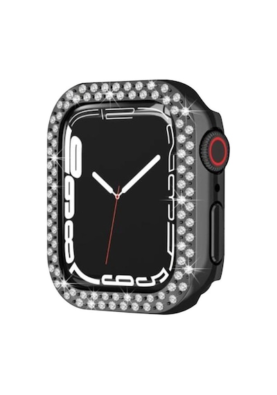 Watch 42mm Taşlı Kasa - Siyah İtdark10356