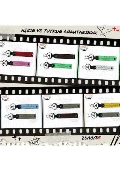 Ona Özel İsim Plaka Ve 0 Rh - Kan Grubu Yazılı Anlamlı Hediye 2'li Anahtarlık, Kül Gri-kırmızı-sk Çok Renkli
