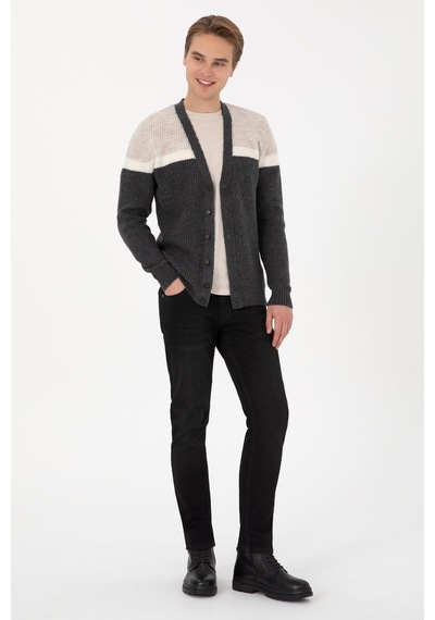 U.s. Polo Assn. Erkek Antrasit Hırka Triko 50315033-vr006 Antrasıt