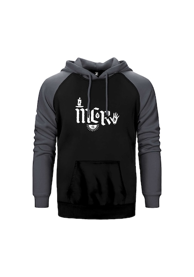 My Chemical Romance Eeturn Code Gri Renk Reglan Kol Kapşonlu Sweatshirt Gri