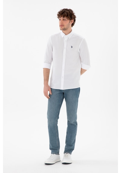 U.s. Polo Assn. Erkek Beyaz Gömlek Basic 50306338-vr013 Beyaz