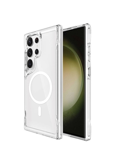 Zore Galaxy Uyumlu S24 Ultra Kılıf Magsafe Şarj Özellikli T-max Magsafe Kapak-renksiz Renksiz