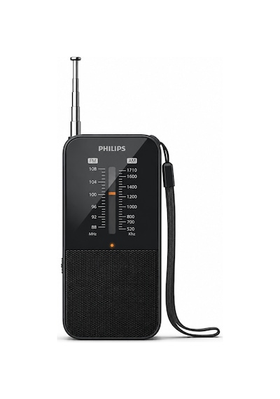 Philips TAR1509/00 Taşınabilir FM/AM Cep Radyosu Analog Tuner Kulaklık Girişli Siyah