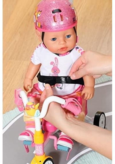 Baby Born, Zapf Creation Oyuncak 3 Tekerlekli Bisiklet, 834299, Renkli Açık Kahverengi