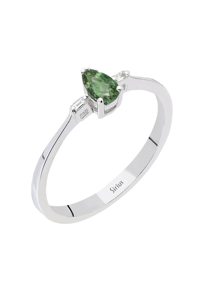 Sirius Baget Pırlanta Ve Yeşil Safir Taşlı Yüzük 0846R0004