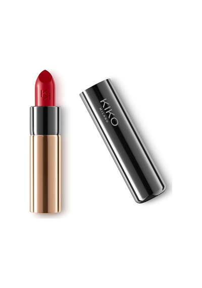 Kiko Ruj - Gossamer Emotion Creamy Lipstick - 113 Pearly Tulip Red - Kremsi Parlak Lipstick Çok Renkli