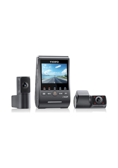 Viofo A329s 3 Kameralı Ön+arka+iç 4k+2k+2k Wi-fi 6 Hdr Sony Starvıs 2 Sensör Gps'li Ssd Destekli Araç Kamerası