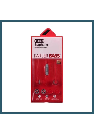 Bezos Karler Bass Kr-204 Kablolu Kulaklık - Kırmızı Ob "kablolu Kulaklık"