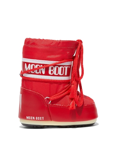Moon Boot Moon Boot Mini Nylon Unisex Çocuk Kırmızı Kar Botu Red Kırmızı