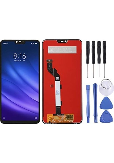 Mi 8 Lite Lcd Ekran Dokunmatik Siyah Çıtasız