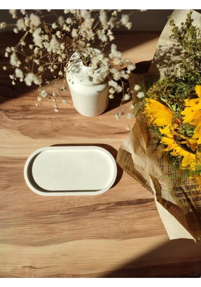 Bernami Mumluk Şamdanpinterest Dekoratif Oval Tabak,takı Tabağı, Mum Tabağı, Organizer Mumluk Diğer
