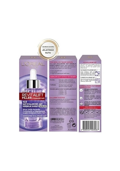 Tr Revitalift Filler%1.5 Saf Hyaluronik Asit İçeren Kırışıklık Karşıtı Serum 30 Ml 2 Paketi