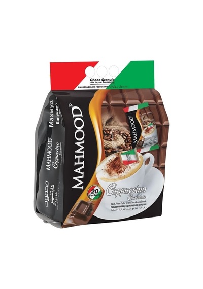 Mahmood Coffee Cappuccino Çikolata Choco Granül 20 Adet X 25 Gram Hazır