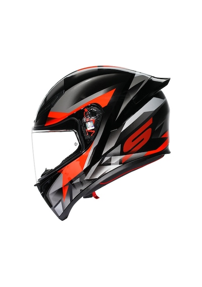 Agv Kask/k1 S E2206 Fastlap Black Grey Red Conf. Çok Renkli