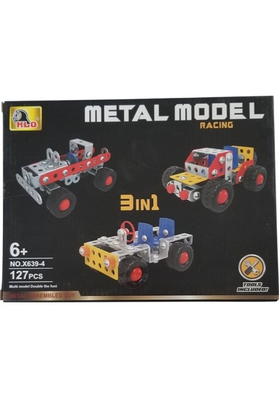 Akıllıelma-kızılkaya Racing Metal Lego Kzl-x639-4 Araçlı 3in1