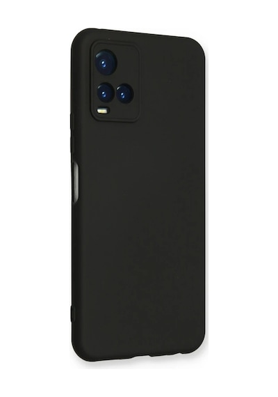 Vivo Y21s Kılıf Nano İçi Kadife Silikon - Siyah Diğer