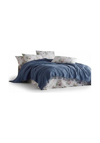 Şaheser Home Mona Pike 220x240 Cm Jakarlı Waffle Dokuma Çift Kişilik Yumuşak Ve Hafif Kahve