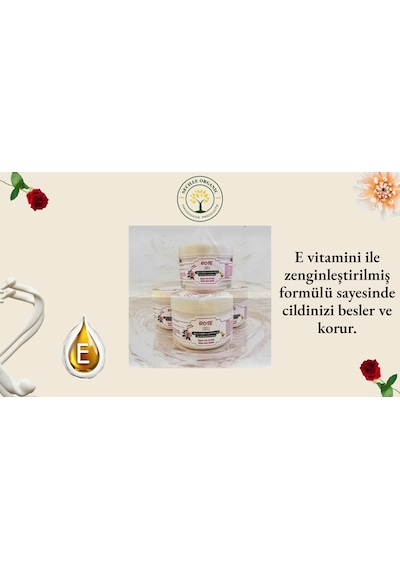Secille Natural Organic Gül Özlü Yüz Vücut ve El Kremi 100 ML