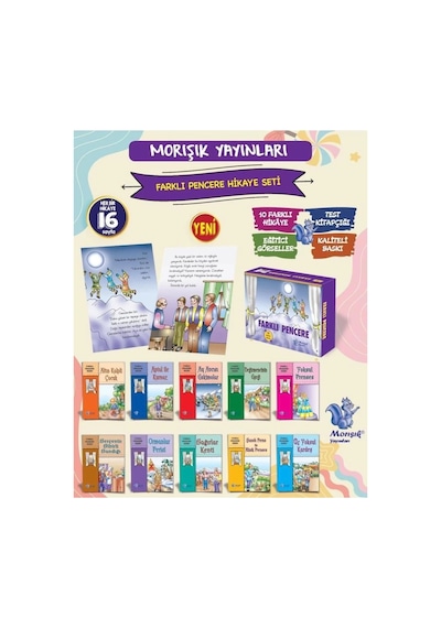 Farklı Pencere Dizisi 1.sınıflara 10 Kitap Morışık